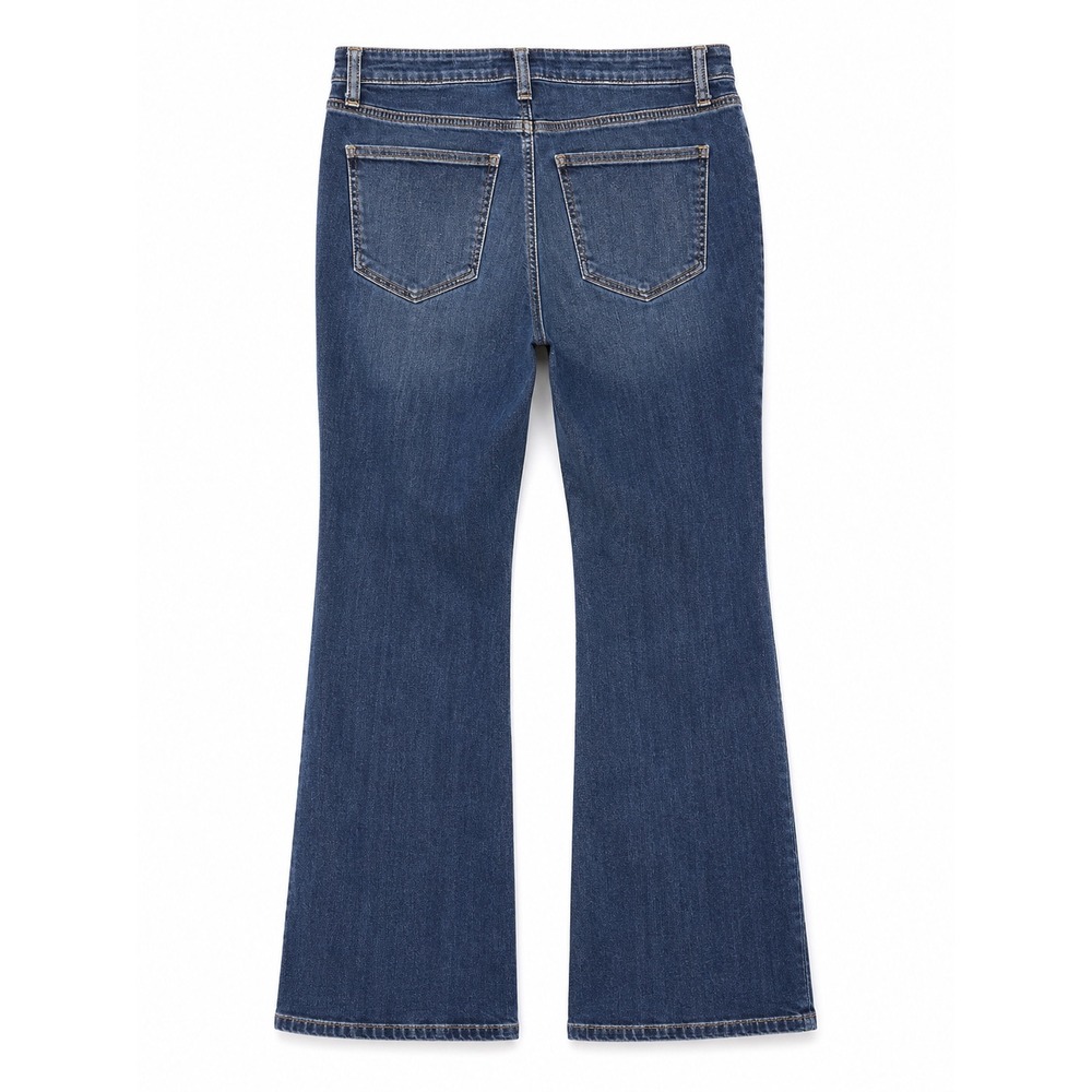 KUT from the Kloth Kelsey Fab Ab‎ Ankle Flare Jeans Women's Size 4 Dark Wash - Picture 2 of 4